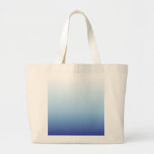 Minimale Blauwe Gradiënt Achtergrond Grote Tote Bag (Voorkant)