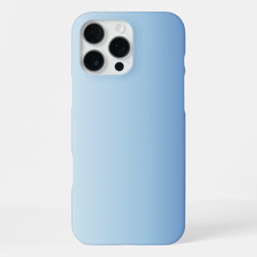 Minimale Blauwe Gradiënt Achtergrond iPhone Hoesje (Achterkant)