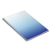 Minimale Blauwe Gradiënt Achtergrond Notitieboek (Rechterzijde)