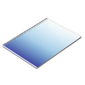 Minimale Blauwe Gradiënt Achtergrond Notitieboek (Linkerzijde)