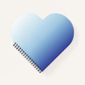Minimale Blauwe Gradiënt Achtergrond Notitieboek (Voorkant)