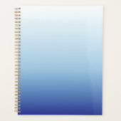 Minimale Blauwe Gradiënt Achtergrond Planner (Voorkant)