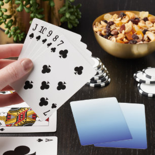 Minimale Blauwe Gradiënt Achtergrond Pokerkaarten