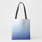 Minimale Blauwe Gradiënt Achtergrond Tote Bag (Voorkant)