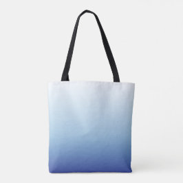 Minimale Blauwe Gradiënt Achtergrond Tote Bag