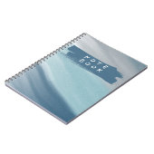 Minimale Blauwe Gradiënt Notitieboek Cover (Linkerzijde)
