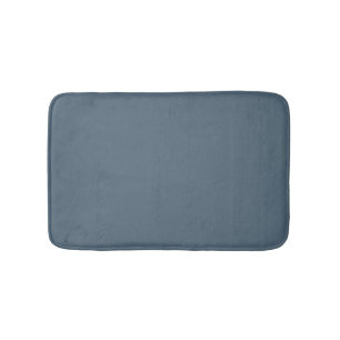 Minimale blauwe grijze vaste elegante kerkvis badmat