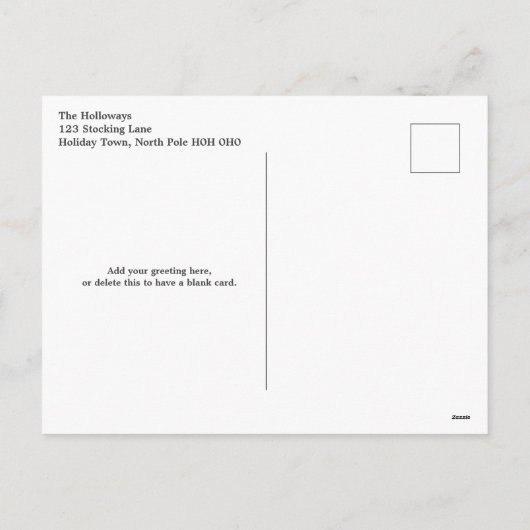 Minimale Blauwe Sneeuwvlokken Kerstkaart Feestdagenkaart (Achterkant)