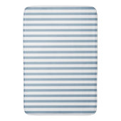 Minimale blauwe strepen modern patroonontwerp badmat (Voorkant Verticaal)