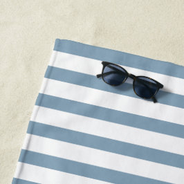 Minimale blauwe strepen modern patroonontwerp strandlaken