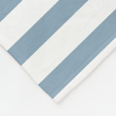 Minimale blauwe strepen moderne patroonontwerp fleece deken (Hoek)