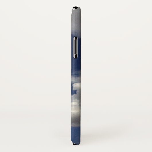 Minimale blauwe zomerhemel met Clouds Monogram Case-Mate iPhone Case (Achterkant / rechts)