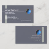 Minimale Blauwe Zuid Lusje Startstichter CEO Visitekaartje (Voorkant / Achterkant)