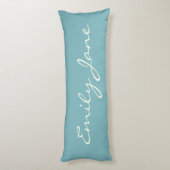 Minimale Blauwgroen blauwe naam voor moderne kalli Lichaamskussen (Achterkant (Verticaal))