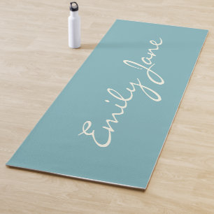 Minimale Blauwgroen blauwe naam voor moderne kalli Yogamat