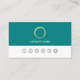 Minimale Blauwgroen loyaliteit aan moderne chic Go Visitekaartje