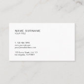 Minimale Blauwgroen loyaliteit aan moderne chic Go Visitekaartje (Achterkant)