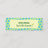 Minimale blikvangers mini visitekaartje (Voorkant)