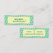 Minimale blikvangers mini visitekaartje (Voorkant / Achterkant)