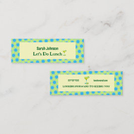 Minimale blikvangers mini visitekaartje