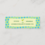 Minimale blikvangers mini visitekaartje (Achterkant)