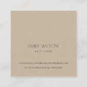 Minimale blindheid Hartelijk dank voor uw bestelli Vierkante Visitekaartje (Achterkant)