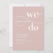 Minimale blindroze die we gebruiken voor kalligraf kaart (Voorkant)