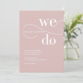 Minimale blindroze die we gebruiken voor kalligraf kaart (Staand voorkant)