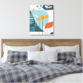 Minimale Bloei Canvas Afdruk (Insitu (Slaapkamer))