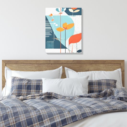 Minimale Bloei Canvas Afdruk (Insitu (Slaapkamer))