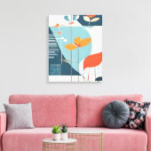 Minimale Bloei Canvas Afdruk (Insitu (Woonkamer))