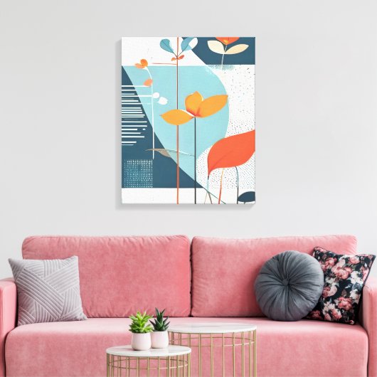 Minimale Bloei Canvas Afdruk (Insitu (Woonkamer))
