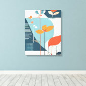 Minimale Bloei Canvas Afdruk (Insitu (Houten vloer))