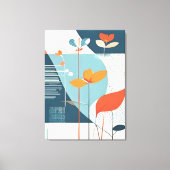 Minimale bloei canvas afdruk (Voorkant)