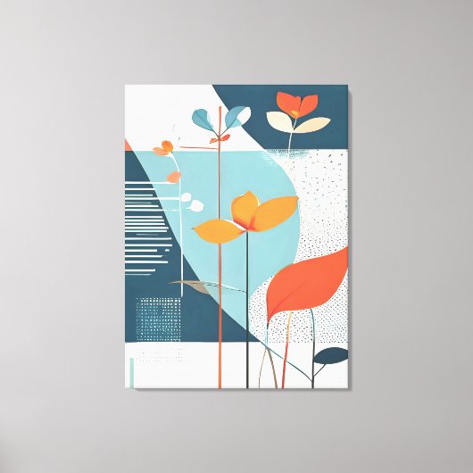 Minimale bloei canvas afdruk (Voorkant)