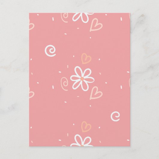 Minimale bloei feestdagenkaart (Voorkant)