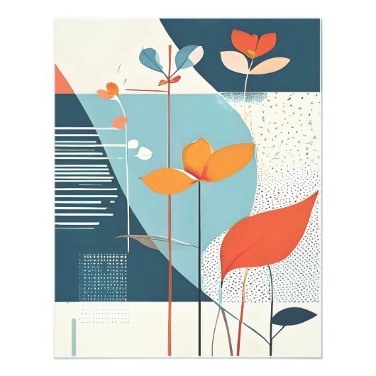 Minimale bloei foto afdruk (Voorkant)