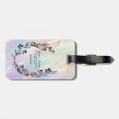 Minimale bloem bagagelabel (Achterkant horizontaal)