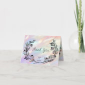 Minimale bloem bedankkaart (Voorkant)