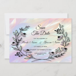 Minimale bloem Bewaar de datum Save The Date