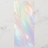 Minimale bloem bruiloft menu (Achterkant)