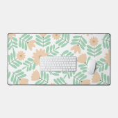 Minimale bloem bureaumat (Keyboard & Muis)