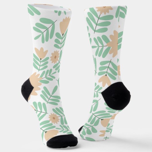 Minimale bloem sokken (Gebogen)