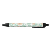 Minimale bloem zwarte inkt pen (Bodem)
