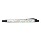 Minimale bloem zwarte inkt pen (Bovenkant)