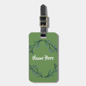 Minimale bloemen bagage labels (Voorkant verticaal)