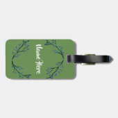 Minimale bloemen bagage labels (Achterkant horizontaal)