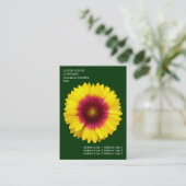 Minimale bloemen - Blanket Flower - Deep Green Visitekaartje (Staand voorkant)