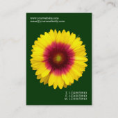 Minimale bloemen - Blanket Flower - Deep Green Visitekaartje (Achterkant)