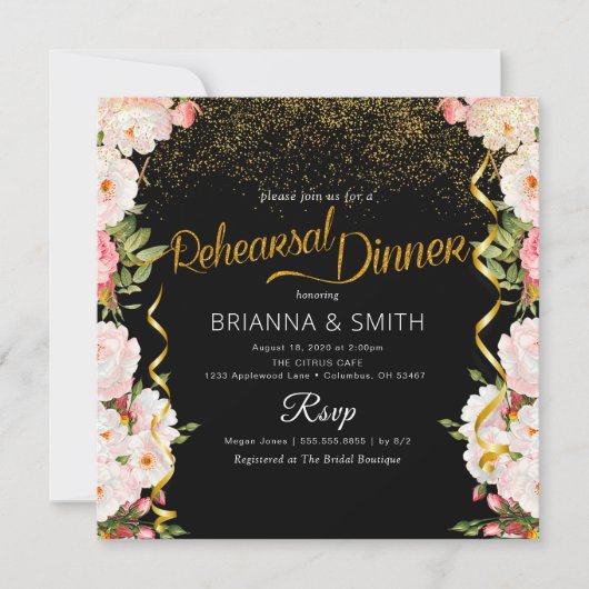 Minimale bloemen Calligrafie repetitief binnenkome Kaart (Voorkant)